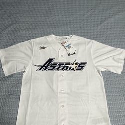 Houston Astros 90s White Gold Jersey Jeff Bagwell Medium