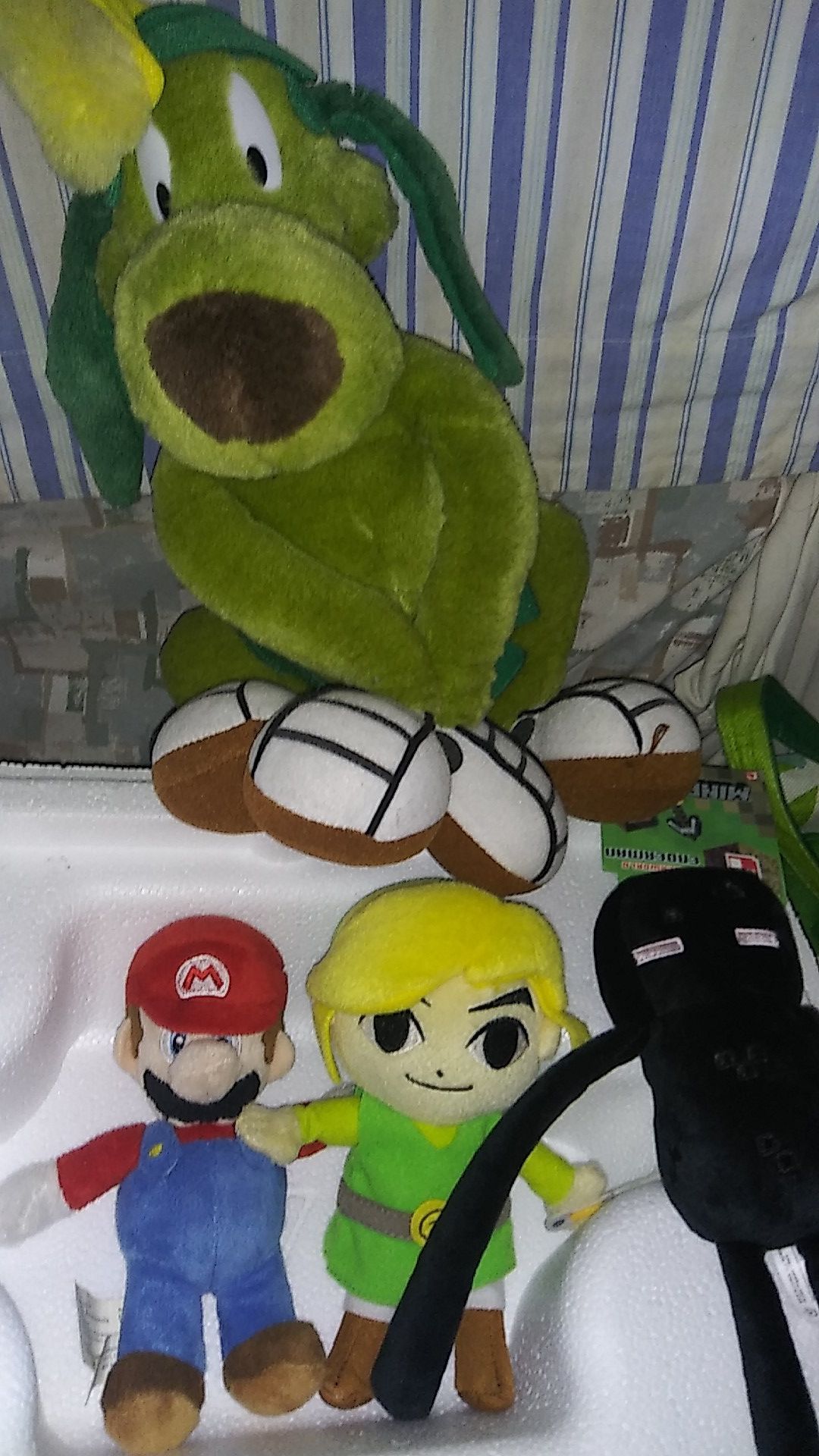 Vintage plushies Looney tunes super mario zelda toys and collectibles