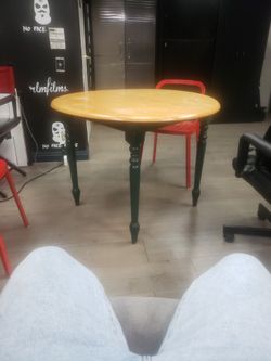 Nice Hard Wood Table For Sale. Nice Piece Of Furniture. Can Go In A Living Room Or Kitchen.