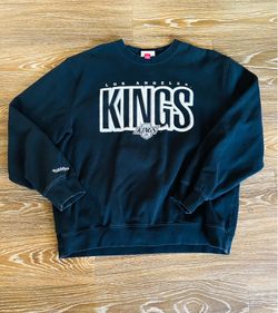 Mitchell & Ness Los Angeles Kings NHL Hockey Black Crewneck Sweatshirt