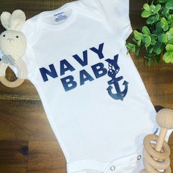 US Navy baby onesie
