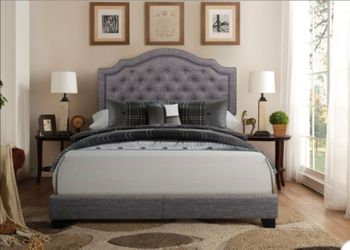 QUEEN BED WITH MATTRESS NEW