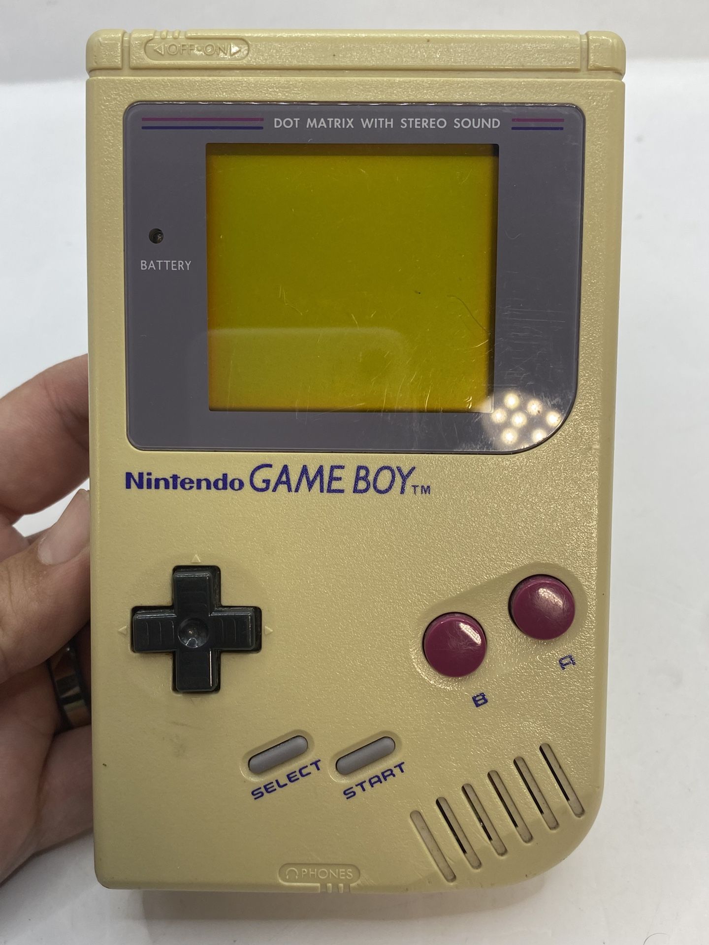 1989 Nintendo Game Boy Handheld System Gray * Working Functional USA vintage