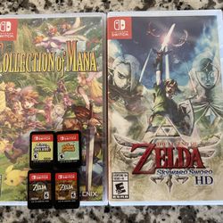 Nintendo Switch Zelda Super Mario Bros Deluxe Animal Crossing Collection Of Mana