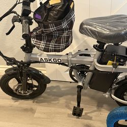 ASKGO 1200W Peak Motor ,Folding Electric Bike