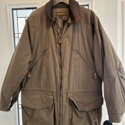 Timberland Weathergear Jacket – Size M – Brown w/ Leather Collar