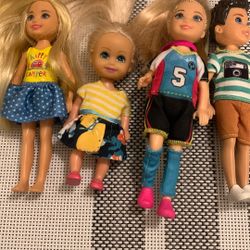 Barbie Chelsea Dolls 4” / 5 1/2 “ / 5 1/2 “ & 6”