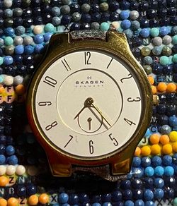 Skagen Denmark Gold-Tone Watch Face
