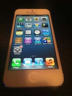 Two phones White and black iphone 5 16gb