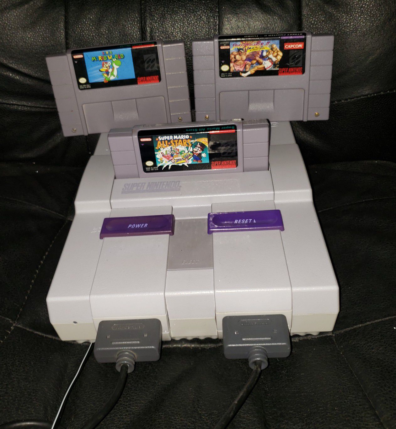 Super Nintendo with 3 games 2 controllers... NO SHIPPING!