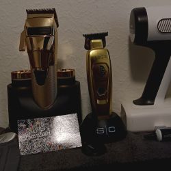 Babyliss Snap FX Gold Clipper & Style Craft Saber Gold!!! 