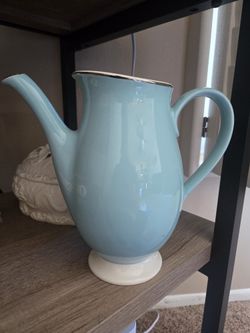 Taylor Smith Taylor Blue Lace Coffee Pot - No Lid