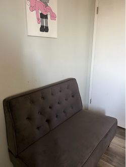 Grey mini sofa