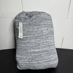 MS GREY SPACEDYED JERSEY T/TXL SHEET SET