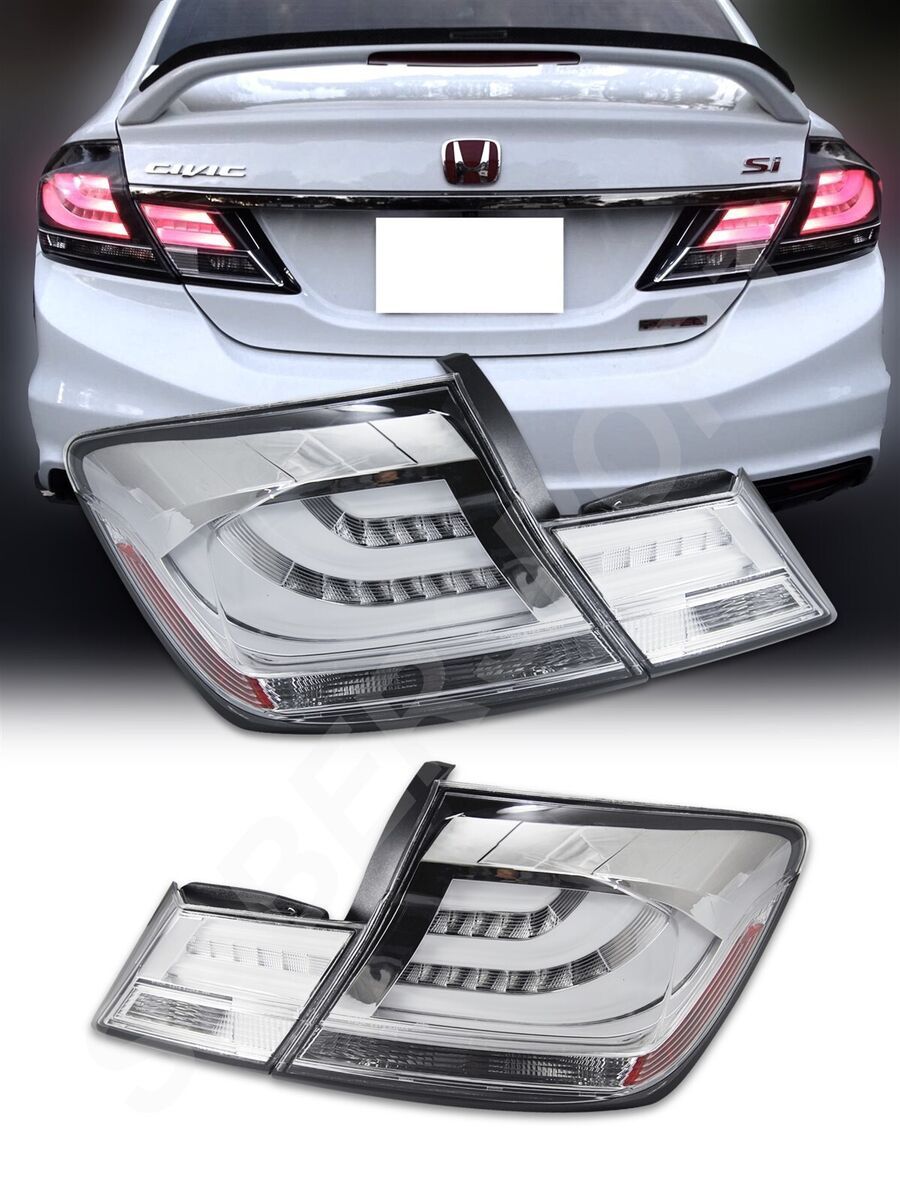 2013-2015 Honda Civic Clear Taillights