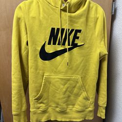 Vintage Nike Hoodie Yellow Size S/M