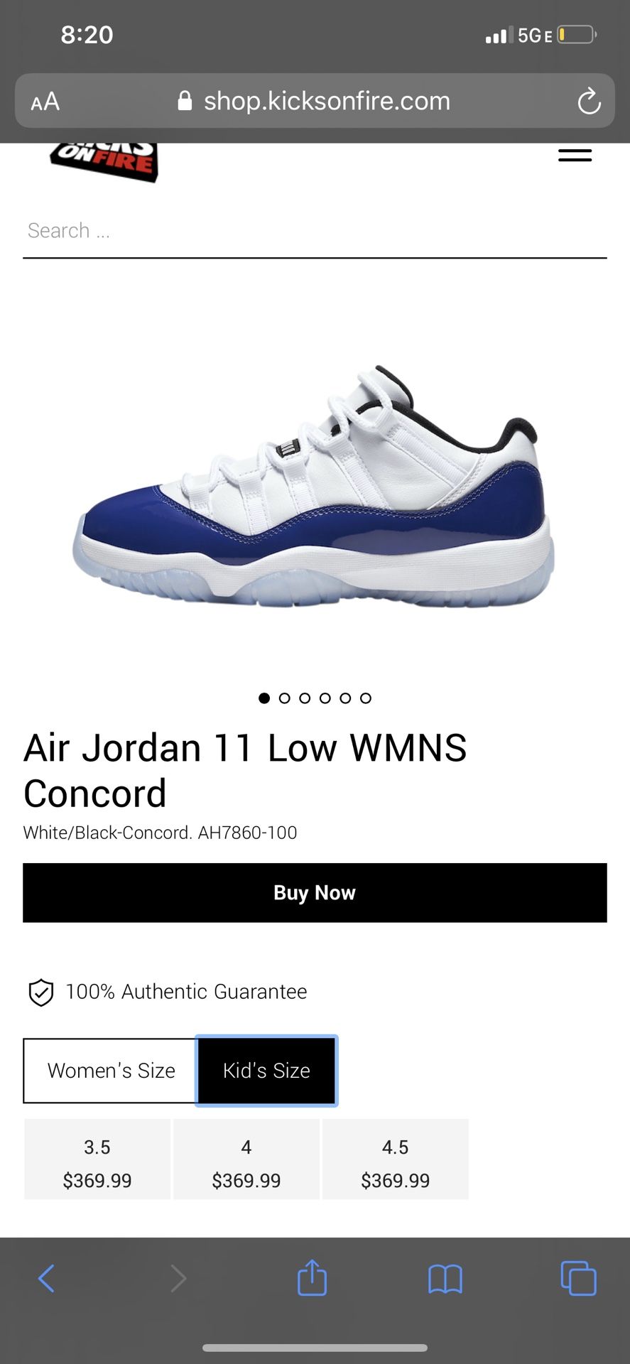 Jordan 11’s Low