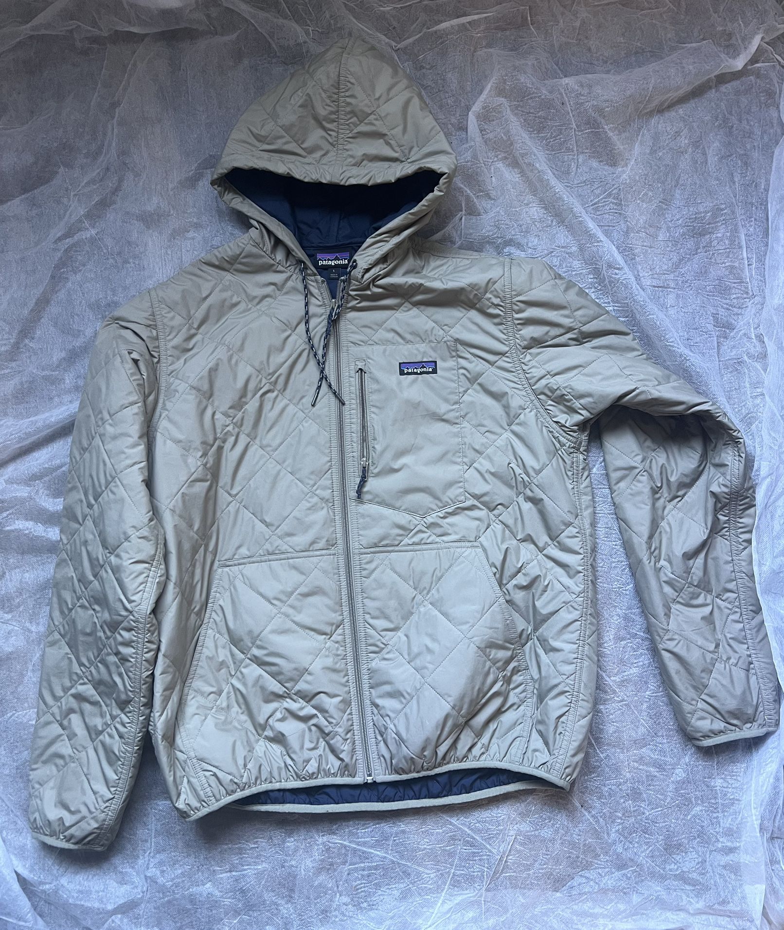 Patagonia Diamond Quilted Puffer Jacket Bomber Black Men