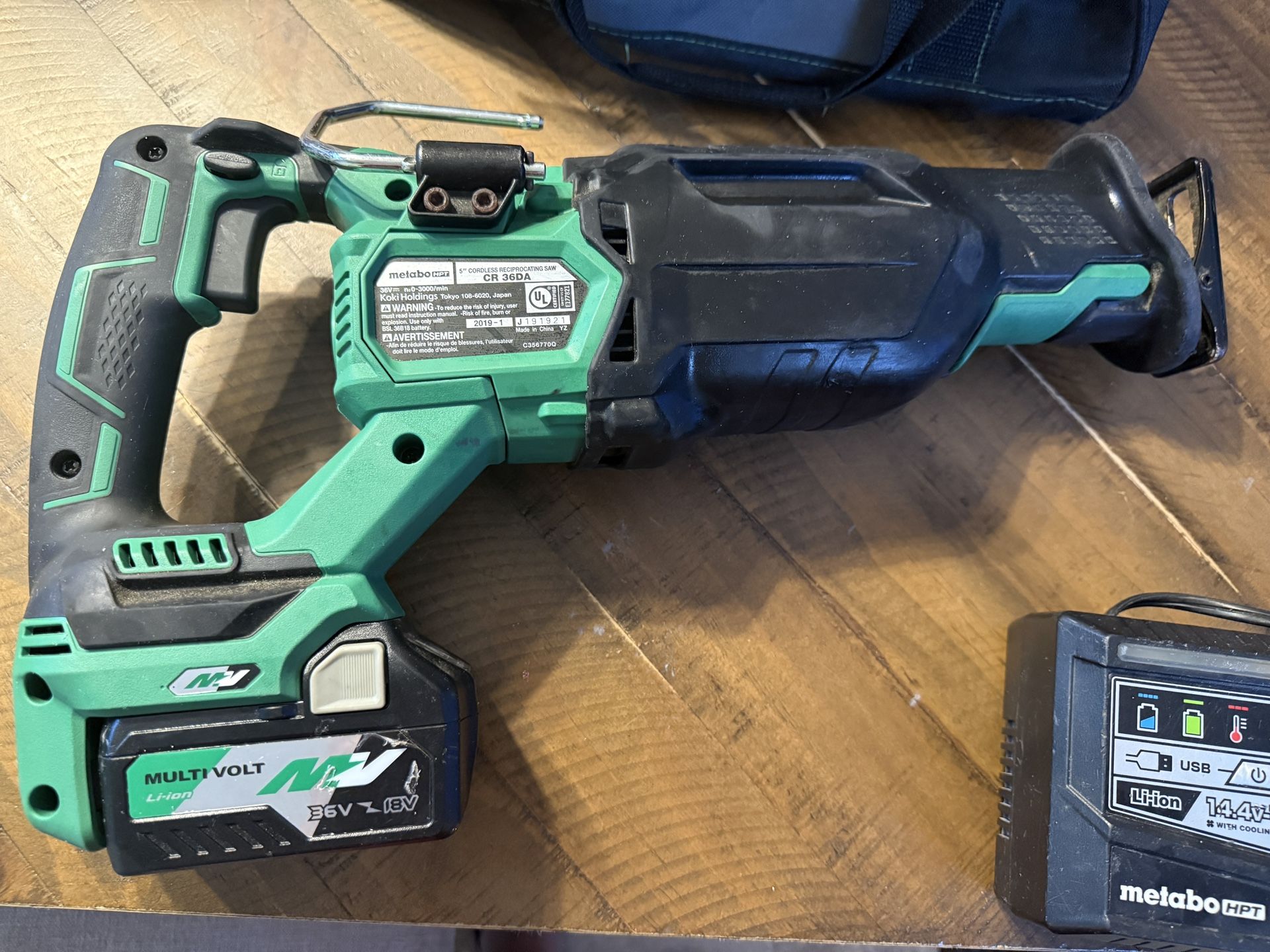 Metabo 36V MultiVolt Cordless Reciprocating Saw (Bare Tool) CR36DA