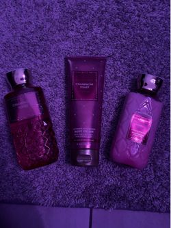 Bath & Body Works Champagne Toast Shower Gel, Body Lotion, and Body Cream