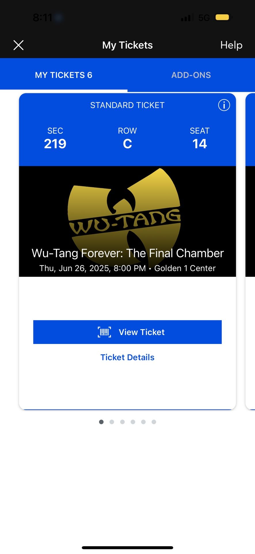 Wu Tang clan Tickets