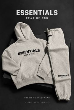 kids size  Essentials Hoodie & Sweatpants Set