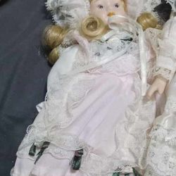 Rare Victorian 8" Porcelain Doll 