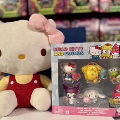 Hello kitty 12in Plush and Rainbow Vibes Figure set