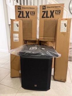 Subwoofer 18” ZLX Speakers 15” + stands and cover (COMBO)