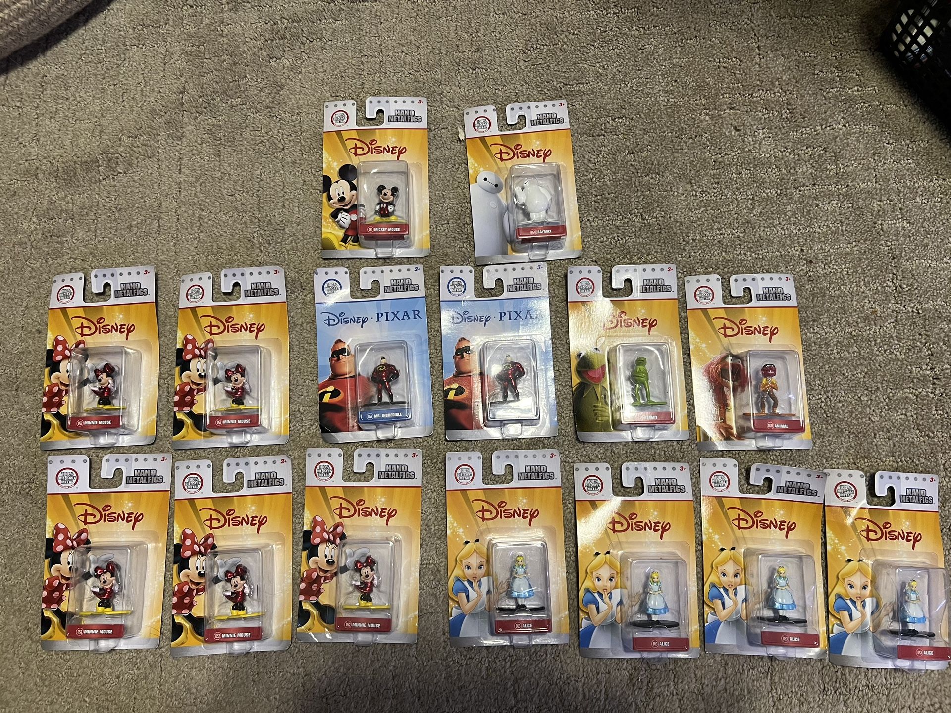 Disney Pixar Nano Metalfigs Mickey, Minnie, Muppets, Easter toys rewards treasure chest teachers