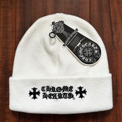 White Chrome Hearts Beanie