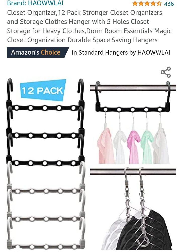 New! 12pack Closet Organizer