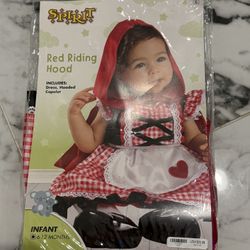 Halloween Red Riding Hood Infant 6-12 Months 