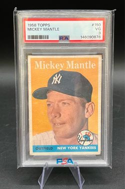 1958 Topps Mickey Mantle #150 PSA 3 *6194