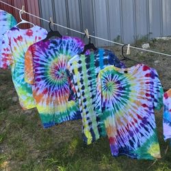 Handmade Tie Dye Shirts All Sizes