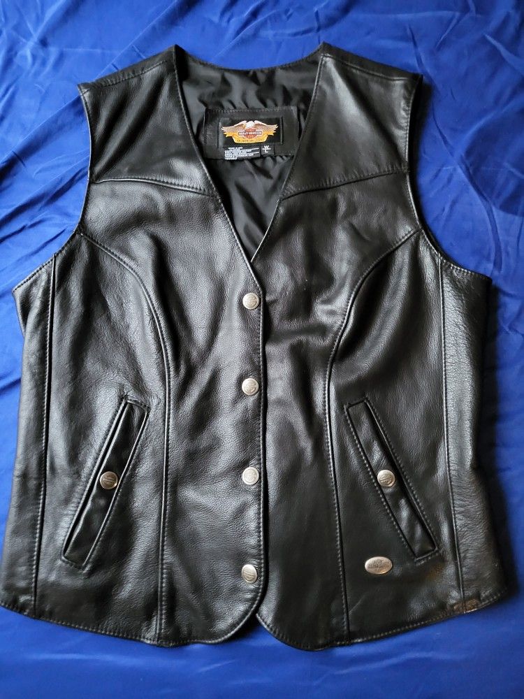Ladies Leather Vest