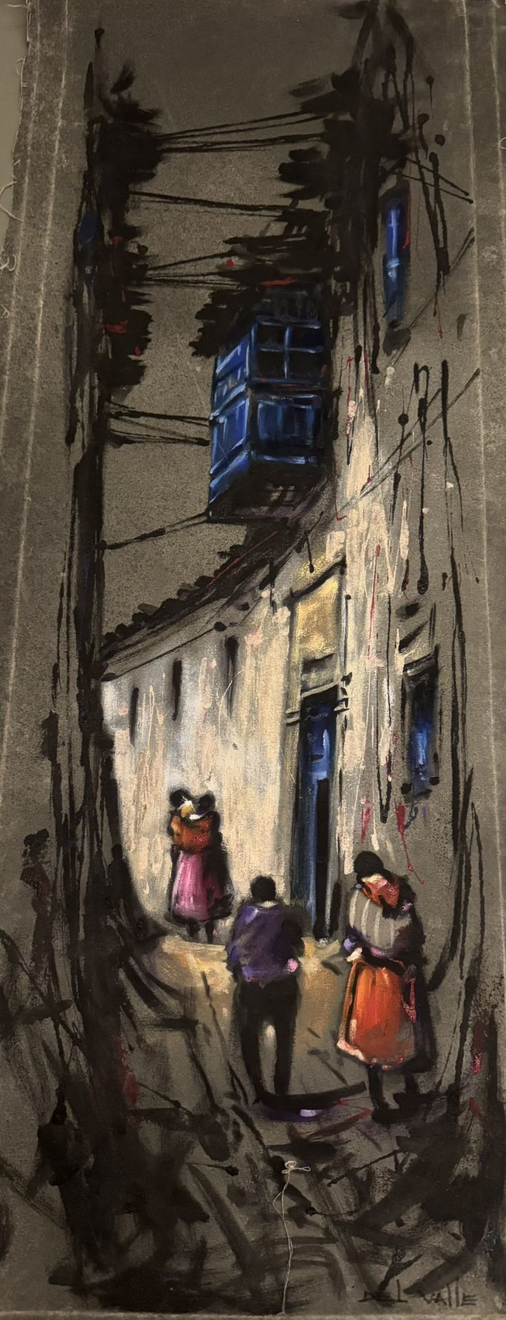 Original Cusco Painting by Serapio Valle Candia – 12” x 35”