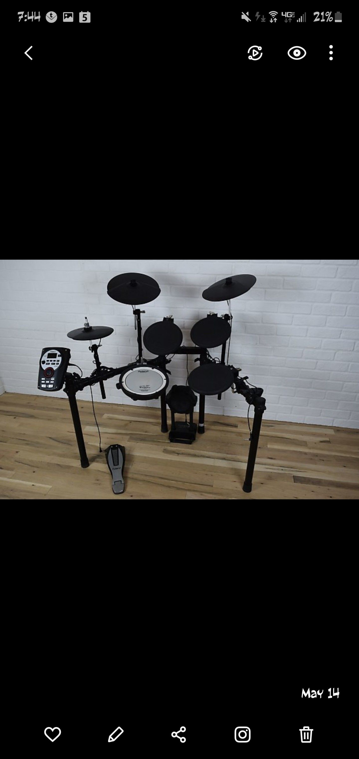Roland td11 electric drum set
