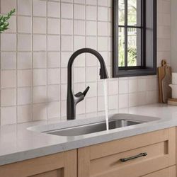 Sleek Matte Black Kitchen Faucet Kohler