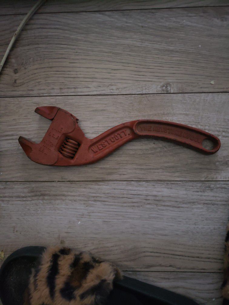 vintage Westcott Keystone adjustable  wrench. 
