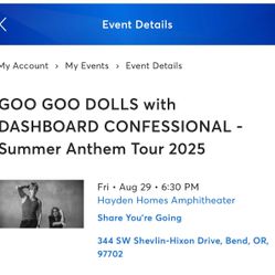 Goo Goo Dolls and Dashboard Confessional 