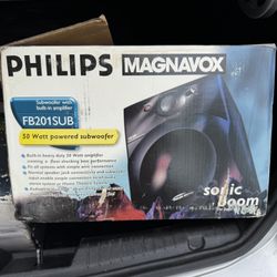 Philips magnavox 50 Watts Powered Subwoofer