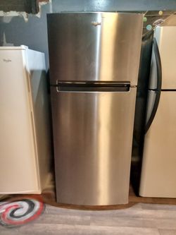 Whirlpool 18 Cu Ft Stainless Fridge