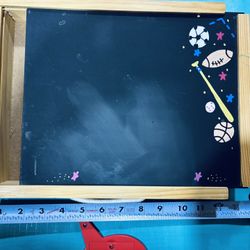 Activities box with chalk board