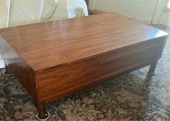 MCM Style Crate & Barrel Walnut Coffee Table w/ Drawer
