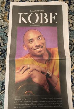 LA Times Newspaper Kobe Bryant memorial funeral service special tribute edition Lakers 🔥🔥