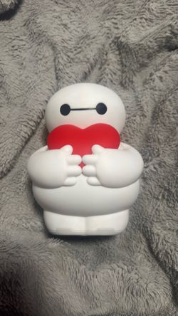Disney Baymax Heart Piggy Bank Coin Bank – Big Hero 6 – Excellent Condition