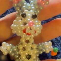 Beaded Bugs & Lola Keychain 