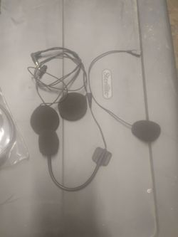 Mic and speaker for motorcycle helmet intercom