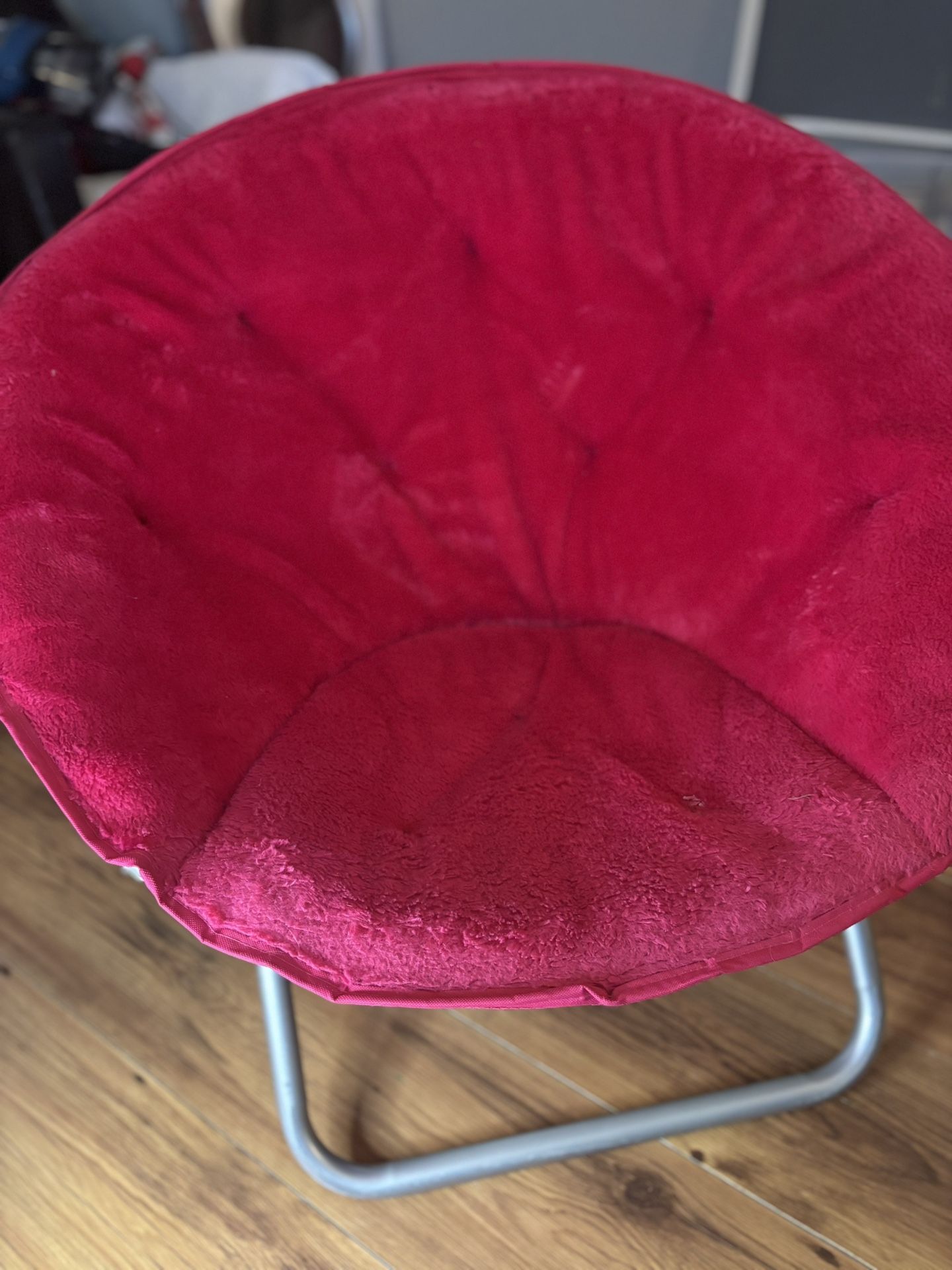 Faux Fur Saucer Chair
